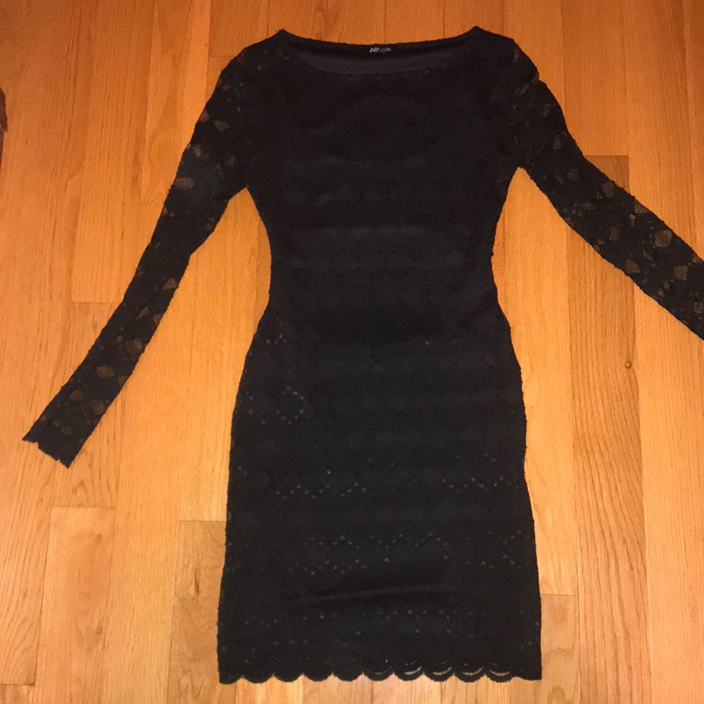 Black mini dress